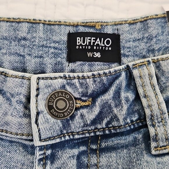 Buffalo David Bitton Dean Shorts Men's W36 Relaxed Straight Blue NWT MSRP $89 - Picture 10 of 15